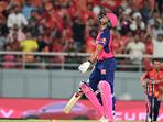 Yashasvi Jaiswal of Rajasthan Royals after being dismissed during IPL 2025  