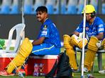 Chennai Super Kings batsman Ayush Mhatre during net practice.