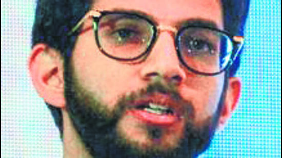 Pune, India - March 2, 2020:Aaditya Thackeray (Minister of Tourism and Environment Government of Maharashtra) during the MCCIA International business summit at JW Marriot, SB road in Pune, India, on Monday, March 2, 2020. (Photo by Milind Saurkar/Hindustan Times) (Milind Saurkar/HT Photo) Pune, India - March 2, 2020:Aaditya Thackeray (Minister of Tourism and Environment Government of Maharashtra) during the MCCIA International business summit at JW Marriot, SB road in Pune, India, on Monday, March 2, 2020. (Photo by Milind Saurkar/Hindustan Times) (Milind Saurkar/HT Photo)