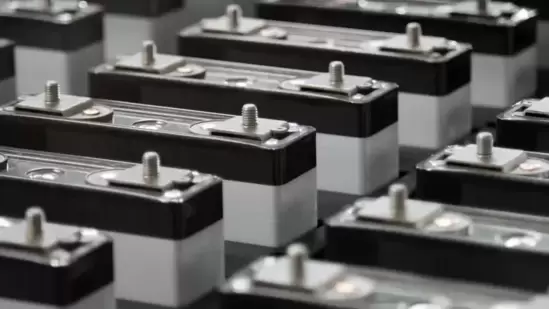 Lithium-ion battery cells on the production line of the Eliiy Power Co. plant in Kawasaki City, Japan. (Bloomberg) Lithium-ion battery cells on the production line of the Eliiy Power Co. plant in Kawasaki City, Japan. (Bloomberg)