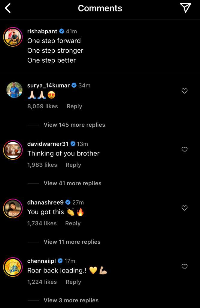 Team India star Suryakumar Yadav and veteran Australian opener David Warner have posted heartfelt messages for Rishabh Pant Team India star Suryakumar Yadav and veteran Australian opener David Warner have posted heartfelt messages for Rishabh Pant