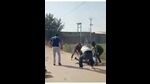 The accused attacking a man who they alleged was a police informer in Sunam. (Videograb) The accused attacking a man who they alleged was a police informer in Sunam. (Videograb)