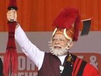 Nagaland: PM Modi at an election rally in Dimapur on Friday. Nagaland: PM Modi at an election rally in Dimapur on Friday.