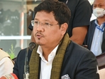 Meghalaya counterpart, Conrad Sangma (right) with his Assam counterpart Himanta Biswa Sarma. (PTI file) Meghalaya counterpart, Conrad Sangma (right) with his Assam counterpart Himanta Biswa Sarma. (PTI file)