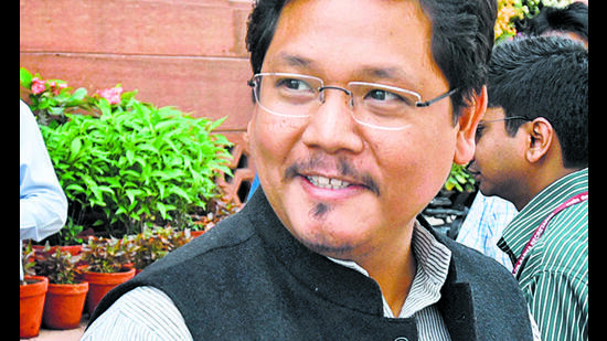 Conrad Sangma not only became the first non-Congress CM to complete his five-year term but is also tipped to return to power. (Sushil Kumar/HT PHOTO) Conrad Sangma not only became the first non-Congress CM to complete his five-year term but is also tipped to return to power. (Sushil Kumar/HT PHOTO)