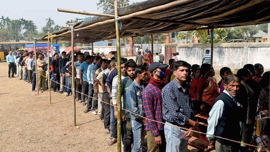 Counting of votes began at 8 am amid tight security in three Northeast states - Tripura, Meghalaya and Nagaland. The polling of Tripura was held on February 16. A total of 89.98 per cent of 28.12 lakh voters exercised their franchise.(File Photo)