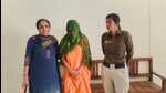 The accused woman in Karnal CIA custody. (HT Photo) The accused woman in Karnal CIA custody. (HT Photo)