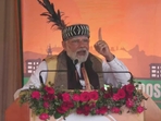 PM Modi was addressing a rally in Tura, Meghalaya.(Twitter) PM Modi was addressing a rally in Tura, Meghalaya.(Twitter)