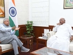 Vice President Jagdeep Dhankhar (Left) Congress president Mallikarjun Kharge (Right)(Twitter) Vice President Jagdeep Dhankhar (Left) Congress president Mallikarjun Kharge (Right)(Twitter)