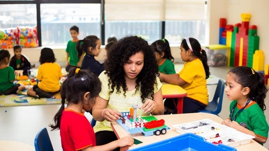 Learning through play, both free and structured play, has been recognised over the past few decades as an important strategy in building foundational socio-cognitive, motor and emotional skills in children. (HT File/Representational Image) Learning through play, both free and structured play, has been recognised over the past few decades as an important strategy in building foundational socio-cognitive, motor and emotional skills in children. (HT File/Representational Image)