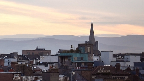 General view of the city centre skyline showing residential and commercial buildings in Dublin, Ireland. Dublin pubs gear up for American tourism boost on St Patrick’s Day (REUTERS/Clodagh Kilcoyne/File Photo)