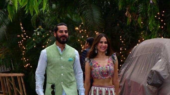 Dino Morea and Kim Sharma decked up for Alanna Panday's wedding festivities. She is set to marry Ivor McCray this week.