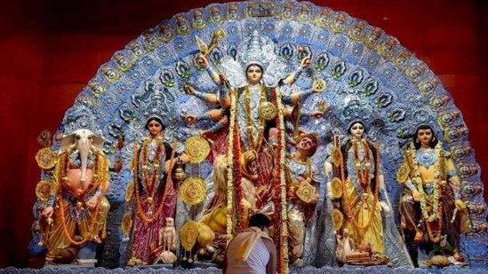 Navratri 2019: Lord Brahma, Lord Vishnu and Lord Shiva together created Goddess Durga.(PTI)