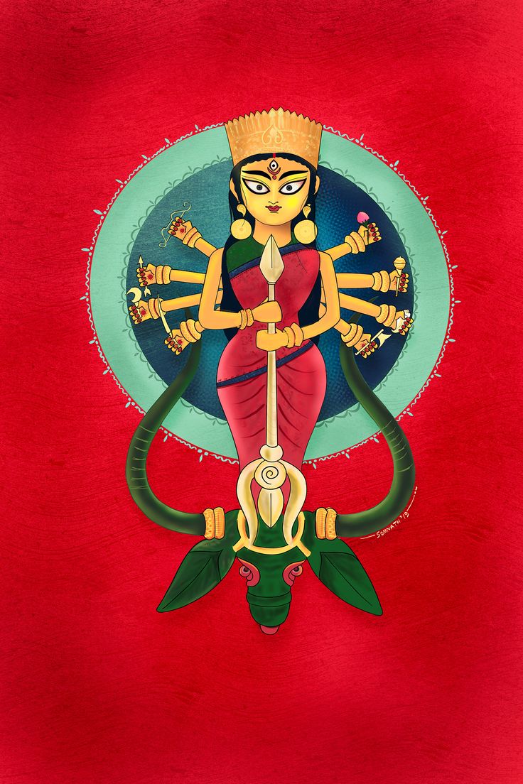 On the sixth day, create a rangoli design inspired by the goddess Katyayani(pinterest) On the sixth day, create a rangoli design inspired by the goddess Katyayani(pinterest)