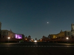 View of Rashtrapati Bhawan south and North block after its lights were switched off for an hour marking View of Rashtrapati Bhawan south and North block after its lights were switched off for an hour marking
