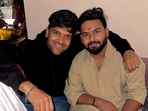 Guru Randhawa posted a picture with Rishabh Pant on his Instagram. Guru Randhawa posted a picture with Rishabh Pant on his Instagram.