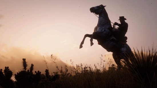 Red Dead Redemption 2 game poster. Red Dead Redemption 2 game poster.