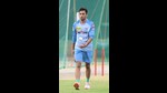 Ravi Bishnoi during a training of the Lucknow Super Giants in Lucknow (Sourced) Ravi Bishnoi during a training of the Lucknow Super Giants in Lucknow (Sourced)