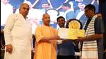 Uttar Pradesh chief minister Yogi Adityanath at a programme in Lucknow on Friday. (HT Photo) Uttar Pradesh chief minister Yogi Adityanath at a programme in Lucknow on Friday. (HT Photo)