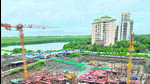 In a warning to the builder – Mistry Constructions – the HC has said that any work being carried out on-site may be subject to the outcome of the petition filed by Navi Mumbai resident Sunil Agarwal seeking to halt construction on the upmarket Palm Beach Road, next to the Seawoods NRI complex. It is contiguous with the NRI and Talawe wetlands, which are important flamingo habitats. (HT PHOTO) In a warning to the builder – Mistry Constructions – the HC has said that any work being carried out on-site may be subject to the outcome of the petition filed by Navi Mumbai resident Sunil Agarwal seeking to halt construction on the upmarket Palm Beach Road, next to the Seawoods NRI complex. It is contiguous with the NRI and Talawe wetlands, which are important flamingo habitats. (HT PHOTO)