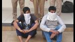 The accused in the custody of Mohali police. (HT Photo) The accused in the custody of Mohali police. (HT Photo)