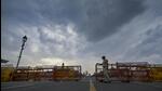 Dark clouds hover over Vijay Chowk in New Delhi on Monday. (Raj K Raj/HT Photo) Dark clouds hover over Vijay Chowk in New Delhi on Monday. (Raj K Raj/HT Photo)