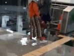 Bengaluru rains: Newly inaugurated metro station flooded. (Screengrab from viral video) Bengaluru rains: Newly inaugurated metro station flooded. (Screengrab from viral video)