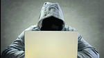 Computer hacker stealing data from a laptop concept for network security, identity theft and computer crime (HTfile) Computer hacker stealing data from a laptop concept for network security, identity theft and computer crime (HTfile)