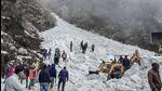 Rescue operations were called off on Tuesday evening due to heavy snowfall. (PTI) Rescue operations were called off on Tuesday evening due to heavy snowfall. (PTI)