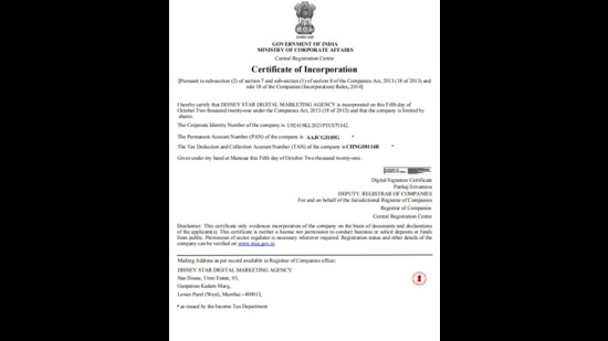 A document shared by a fraudster to convince their target that their business was genuine and not a scam. (HT Photo) A document shared by a fraudster to convince their target that their business was genuine and not a scam. (HT Photo)