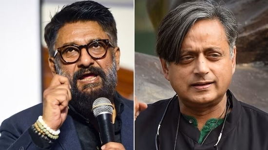 Filmmaker Vivek Agnihotri and Congress MP Shashi Tharoor. Filmmaker Vivek Agnihotri and Congress MP Shashi Tharoor.
