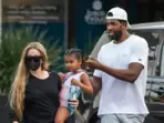 Tristan Thompson with Khloé Kardashian, and daughter True. Tristan Thompson with Khloé Kardashian, and daughter True.