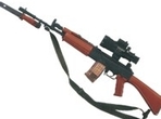 The INSAS rifle. The INSAS rifle.