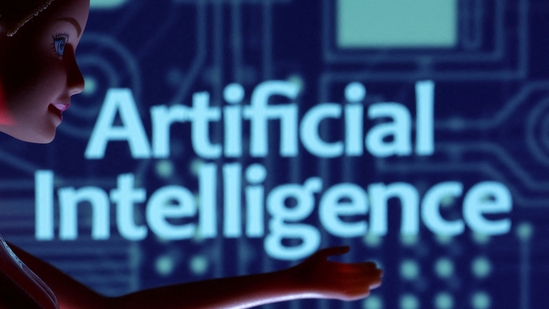 Artificial Intelligence words are seen in this illustration taken in March.(REUTERS)