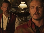 Ethan Hawke and Pedro Pascal in Strange Way of Life. Ethan Hawke and Pedro Pascal in Strange Way of Life.