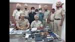 The accused in the custody of Mohali police. (HT Photo) The accused in the custody of Mohali police. (HT Photo)
