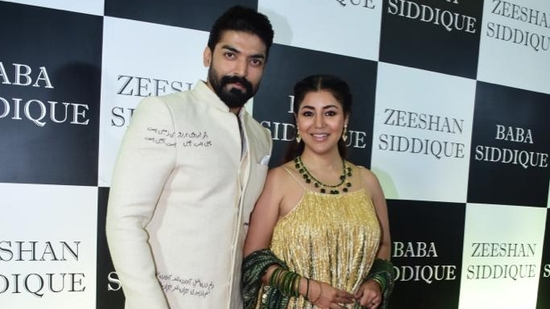 Gurmeet Chaudhary and actor-wife Debina Bonnerjee at Baba Siddique's annual Iftar bash.