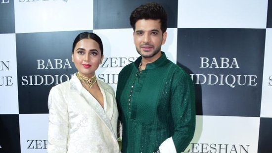 Tejasswi Prakash and Karan Kundrra at Baba Siddique's annual Iftar bash.