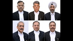 A combo photo of additional judges of the Punjab and Haryana high court; (clockwise from top left) justice Pankaj Jain, justice Vikas Bahl, justice Jasjit Singh Bedi, justice Vinod Sharma (Bhardwaj), justice Sandeep Moudgil and justice Vikas Suri. (PTI) A combo photo of additional judges of the Punjab and Haryana high court; (clockwise from top left) justice Pankaj Jain, justice Vikas Bahl, justice Jasjit Singh Bedi, justice Vinod Sharma (Bhardwaj), justice Sandeep Moudgil and justice Vikas Suri. (PTI)