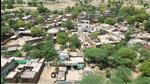 Drone footage of a village in Nuh district. (HT Photo) Drone footage of a village in Nuh district. (HT Photo)