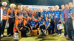 Players of the Punjab and Haryana High Court Justices XI and Punjab and Haryana High Court Advocates XI during the Gully Cricket Tournament at the Sector-16 Cricket Stadium on Thursday night. (HT Photo) Players of the Punjab and Haryana High Court Justices XI and Punjab and Haryana High Court Advocates XI during the Gully Cricket Tournament at the Sector-16 Cricket Stadium on Thursday night. (HT Photo)