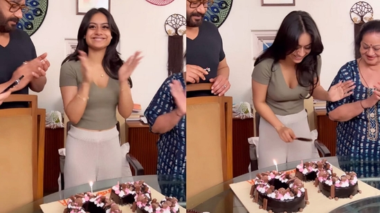 Ajay Devgn with daughter Nysa Devgan on her birthday. Ajay Devgn with daughter Nysa Devgan on her birthday.