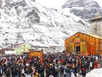 The Kedarnath Dham Temple doors opened for pilgrims on Tuesday morning, amid the chanting of shlokas (hymns) and loud drumbeats. The first puja was performed in the name of Prime Minister Narendra Modi. (HT Photo/Keshav Singh) The Kedarnath Dham Temple doors opened for pilgrims on Tuesday morning, amid the chanting of shlokas (hymns) and loud drumbeats. The first puja was performed in the name of Prime Minister Narendra Modi. (HT Photo/Keshav Singh)