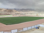 Football stadium located near Leh at an altitude of 11,000 feet.(Raavi Khajuria) Football stadium located near Leh at an altitude of 11,000 feet.(Raavi Khajuria)