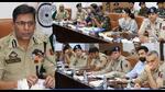 ADGP Mukesh Singh during a review meeting on Thursday. (HT Photo) ADGP Mukesh Singh during a review meeting on Thursday. (HT Photo)