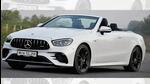 A press of a button in the Mercedes-AMG E 53 4Matic+ activates electric motors that open and shut the soft-top roof in 20 seconds. A press of a button in the Mercedes-AMG E 53 4Matic+ activates electric motors that open and shut the soft-top roof in 20 seconds.