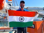 The retired Naval Commander, had on March 22, 2022, declared his participation in the Golden Globe Race 2022. (Twitter/ Cdr Abhilash Tomy) The retired Naval Commander, had on March 22, 2022, declared his participation in the Golden Globe Race 2022. (Twitter/ Cdr Abhilash Tomy)