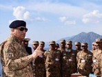 File photo of then Pak Army chief Gen Qamar Jawed Bajwa on LoC in 2018. File photo of then Pak Army chief Gen Qamar Jawed Bajwa on LoC in 2018.