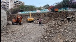 The slope reduction work underway at NIBM. (HT PHOTO) The slope reduction work underway at NIBM. (HT PHOTO)