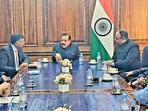 Union minister Jitendra Singh in interaction with the London-based Jammu & Kashmir origin social groups and students.(Twitter/@DrJitendraSingh) Union minister Jitendra Singh in interaction with the London-based Jammu & Kashmir origin social groups and students.(Twitter/@DrJitendraSingh)